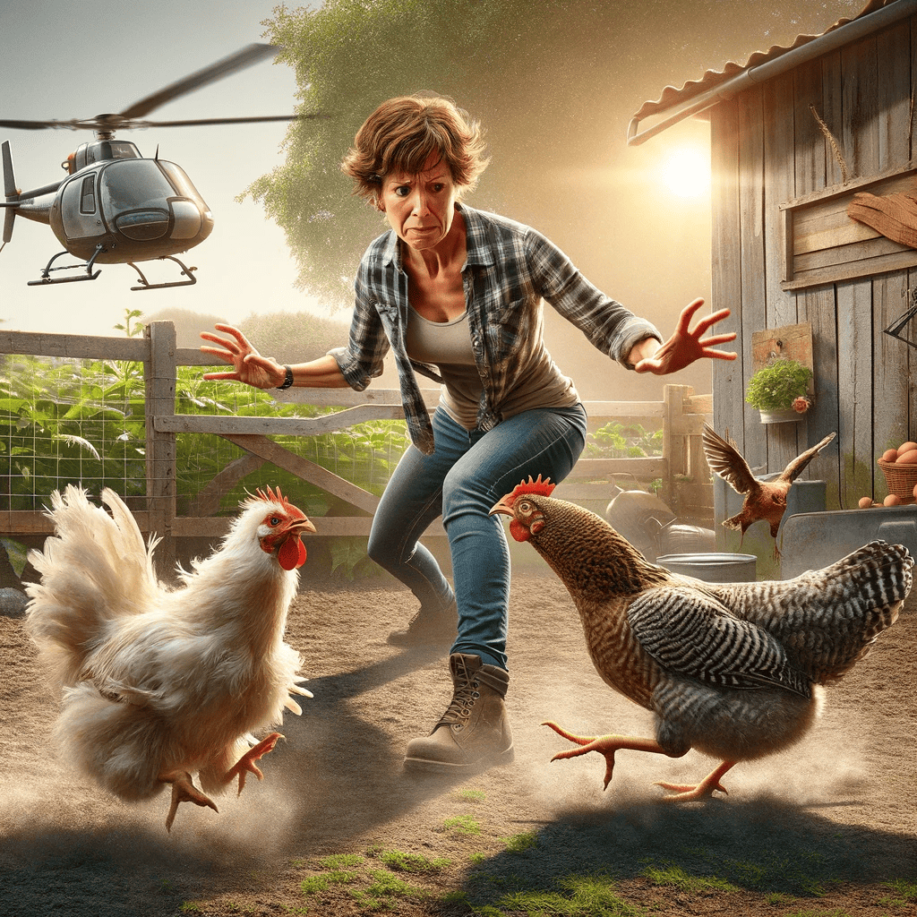 What Is The Pecking Order? A Helicopter Mum Separating Chickens