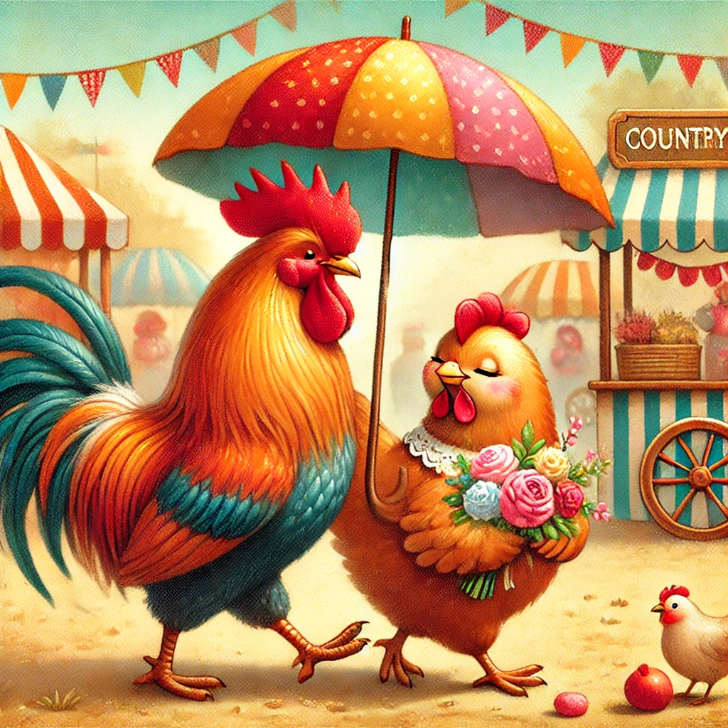 How Do Chickens Mate? A Farmer'S Insight Into Chicken Love In 2025 4 How Do Chickens Mate ~ Close ~ Dall-E Impression Of Chicken Love!